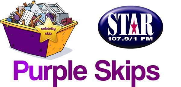 Purple Skips Banner